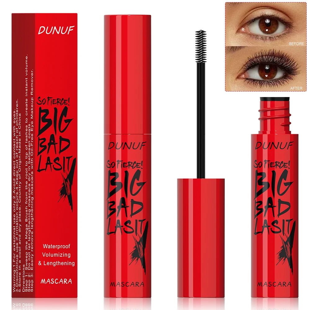 DUNUF 1 Pcs Long Lasting Mascara Thin Thick Waterproof Curl does not Easily Stain Sweat-proof and Non-smudging Beginner Friendly - Zenvia goods & retreat