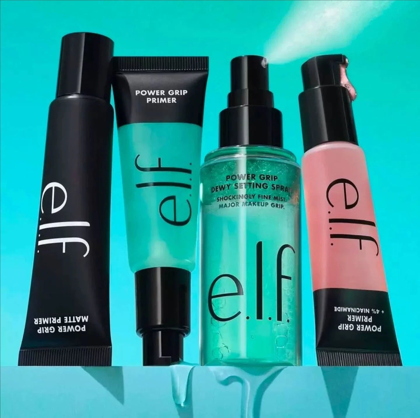Elf Makeup Power Grip Dewy Setting Spray Brightening Primer Concealer Foundation Liquid Hydration Makeup Base Beauty Cosmetics - Zenvia goods & retreat