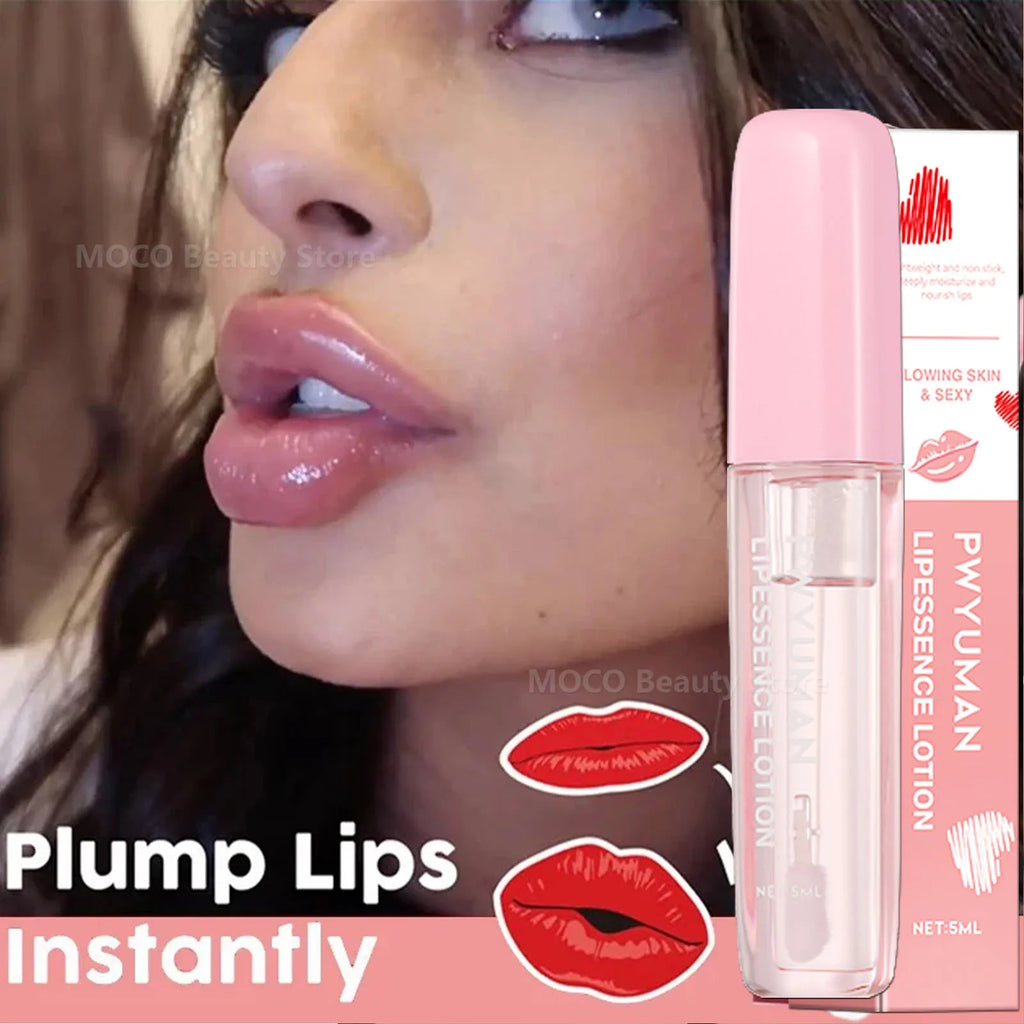 Instant Volumising Lip Plumper Oil Lip Enhancer Lip Gloss Plumping Serum Moisturizing Anti-Wrinkle Lipstick Sexy Lip Care Makeup - Zenvia goods & retreat