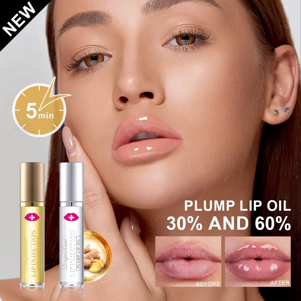 Instant Volumising Lip Plumper Oil Lip Enhancer Lip Gloss Plumping Serum Moisturizing Anti-Wrinkle Lipstick Sexy Lip Care Makeup - Zenvia goods & retreat