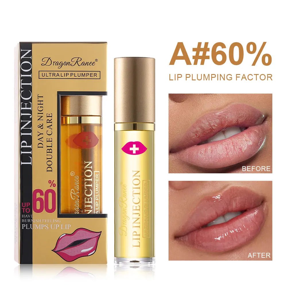 Instant Volumising Lip Plumper Oil Lip Enhancer Lip Gloss Plumping Serum Moisturizing Anti-Wrinkle Lipstick Sexy Lip Care Makeup - Zenvia goods & retreat