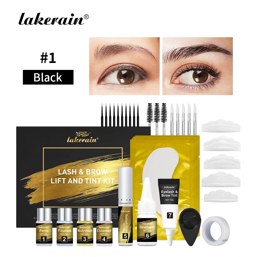 Pro Lash And Brow Tinting Kit For Lash Brow Lift Perm Fixation Setting Curled Lashes Long-lasting Set 4-6 Weeks Lash Curler Perm - Zenvia goods & retreat