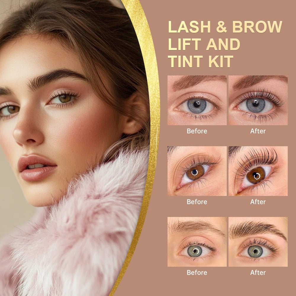 Pro Lash And Brow Tinting Kit For Lash Brow Lift Perm Fixation Setting Curled Lashes Long-lasting Set 4-6 Weeks Lash Curler Perm - Zenvia goods & retreat
