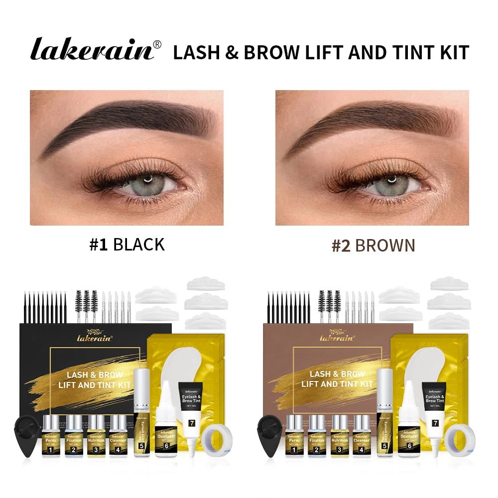 Pro Lash And Brow Tinting Kit For Lash Brow Lift Perm Fixation Setting Curled Lashes Long-lasting Set 4-6 Weeks Lash Curler Perm - Zenvia goods & retreat