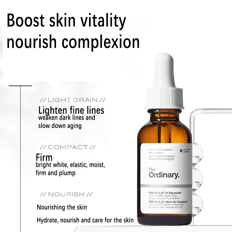 Retinol Serum 0.5% in Squalane 30ml Reduce Appearance of Dark Spots Wrinkles Improve Skin Firm Reduce Wrinkles Build Tolerance - Zenvia goods & retreat